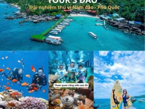 [Phú Quốc] Tour 3 Đảo Phú Quốc Giá Rẻ – Cano Đưa Đón, Ăn Trưa & Chụp Ảnh
